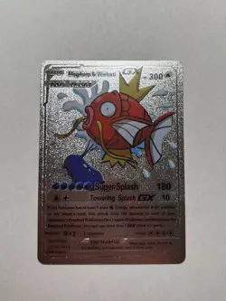 Magikarp Wailord Silver GX Trading Display Card Tag Team Fan Art M/NM - Image 1