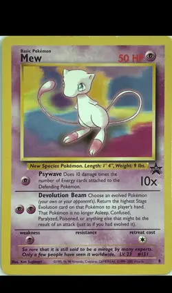 Pokemon Mew #08/53 Wotc Promo Regular English Wizards of the Coast Card - Image 1