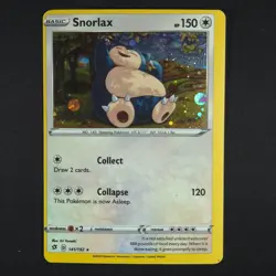 Snorlax 141/192 Holo - Rebel Clash Miscut - Pokemon Card - Image 1