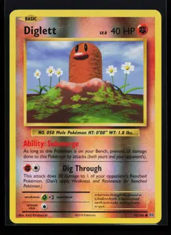 Diglett Reverse Holo 55/108 Evolutions Pokemon Card LP (A) - Image 1