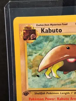 Kabuto 50/62 Fossil 1st Edition Pokemon Card 1999 WOTC Vintage Excellent - Image 3