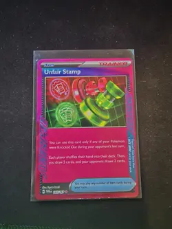 Pokemon TCG Unfair Stamp 165/167 Ace Spec Rare Twilight Masquerade - Image 1