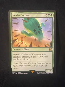 Jumbo Cactuar 0191 Rare Final Fantasy Magic The Gathering 191 MTG NM FIN EN - Image 1