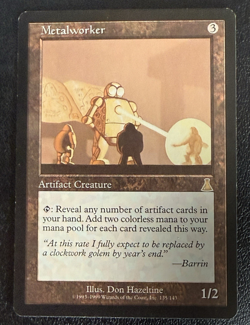 Metalworker Urza's Destiny Magic the Gathering Rare Artifact Creature MtG - Image 1