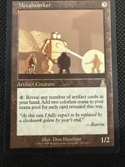 Metalworker Urza's Destiny Magic the Gathering Rare Artifact Creature MtG - Image 2