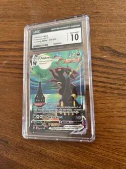Pokemon TCG Umbreon VMAX Evolving Skies 172/132 HR Holo Secret Rare CGC 10 - Image 1