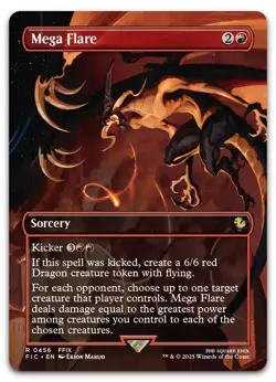 Mega Flare (Borderless) #456 (NM) Final Fantasy FIC Magic MTG - Image 1