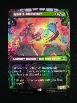MTG Bebop & Rocksteady Showcase Foil 0241 TMNT TMT NM - Image 1