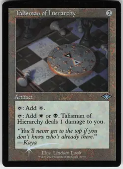 Foil Talisman of Hierarchy (Retro Frame) 36 Modern Horizons U - Image 1