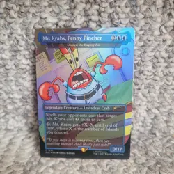 MTG Mr. Krabs, Penny Pincher RAINBOW FOIL Secret Lair x SpongeBob 1927 - Image 1