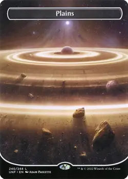 MTG Plains (240) Borderless Full Art ** Unfinity ** English (NM) - Image 1