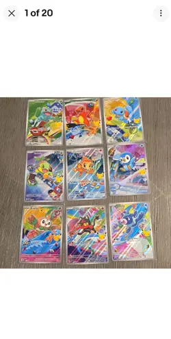 Pokemon 2026 First Partner Illustration Collection Series 1 Promo Set 9 Cards - Image 1