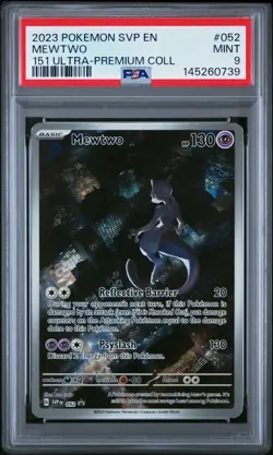 PSA 9 Pokemon Black Star Promo Mewtwo SVP EN #052 MINT Condition!! - Image 1