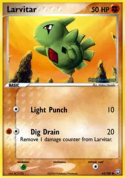 Pokemon - Larvitar - 63/109 - Common - EX Team Rocket Returns - NM - Image 1