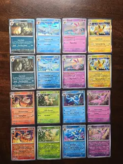 pokemon prismatic evolutions holo + Reverse Holo lot Umbreon Leafeon Jolteon - Image 1