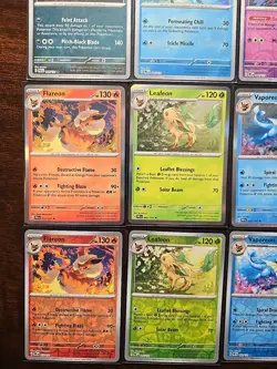 pokemon prismatic evolutions holo + Reverse Holo lot Umbreon Leafeon Jolteon - Image 4