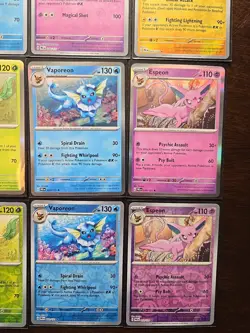 pokemon prismatic evolutions holo + Reverse Holo lot Umbreon Leafeon Jolteon - Image 5