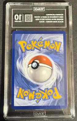 #1 Ranked 2025 POKEMON SVP EN-SV BLACK STAR PROMO #206 MARNIE'S MORPEKO TAG 10 - Image 2
