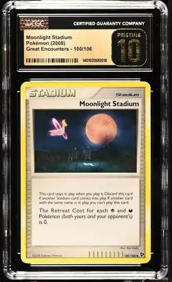 Pokemon Moonlight Stadium 100/106 Great Encounters - CGC 10 PRISTINE - Image 1