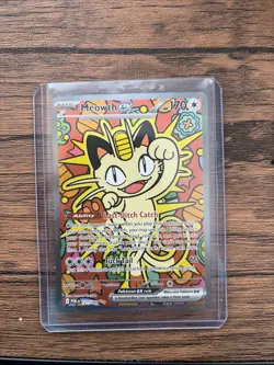 Meowth ex 121/088 ENGLISH Special Illustration Rare - Perfect Order SIR Pokemon - Image 1