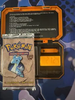 Pokemon Fossil Booster Pack Lapras Artwork HEAVY 21.24g WOTC Vintage Sealed - Image 1