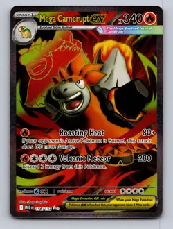 MEGA CAMERUPT EX 156/132 ULTRA RARE MEGA EVOLUTION POKEMON NM - Image 1