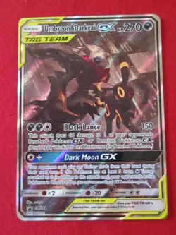 Pokemon TCG Umbreon & Darkrai GX SM241 Sm Holo LP - Image 1