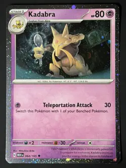 Kadabra HAND SWIRL Pokemon Promos 064/165 Holo Promo Cosmos Holo Rare Promo NM - Image 2