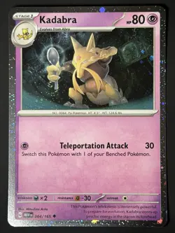 Kadabra HAND SWIRL Pokemon Promos 064/165 Holo Promo Cosmos Holo Rare Promo NM - Image 3