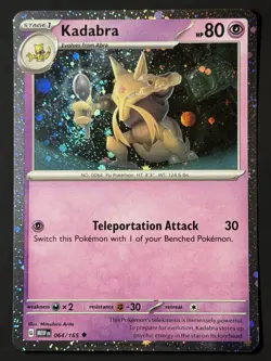 Kadabra HAND SWIRL Pokemon Promos 064/165 Holo Promo Cosmos Holo Rare Promo NM - Image 5