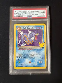 2021 Pokemon Celebrations Classic Collection Dark Gyarados #8 PSA 10 - Image 1