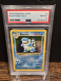PSA 8 1999 POKEMON GAME BLASTOISE-HOLO 2 - Image 1