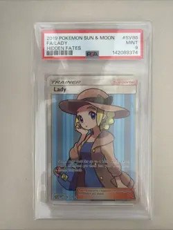 2019 Pokemon Sun And Moon Fa/lady Hidden Fates #SV86 Mint 9 PSA - Image 1