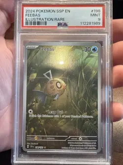 2024 Pokemon SSP EN Feebas Illustration Rare #198 PSA 9 MINT - Image 1