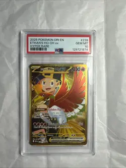 2025 Pokemon Ethan's Ho-Oh EX 239/182 Destined Rivals Hyper Rare Holo PSA 10 - Image 1