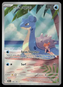 *WED NIGHT* Misty's Lapras 194/182 Destined Rivals Illustration Rare - Image 1