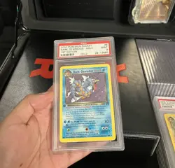 2000 POKEMON ROCKET 1ST EDITION #8 DARK GYARADOS-HOLO PSA 9 - Image 1