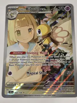 Pokemon Lillie's Ribombee IR 164/159 Journey Together Illustration Rare Full Art - Image 1