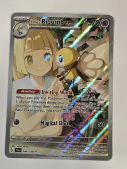 Pokemon Lillie's Ribombee IR 164/159 Journey Together Illustration Rare Full Art - Image 2