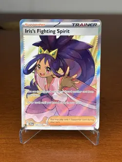 Pokemon TCG Iris's Fighting Spirit 180/159 Sv09 Full Art Holo Trainer - Image 1