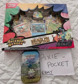 Pokemon Ascended Heroes First Partner Deluxe Pin Collection & Mini Tin NEW! - Image 1