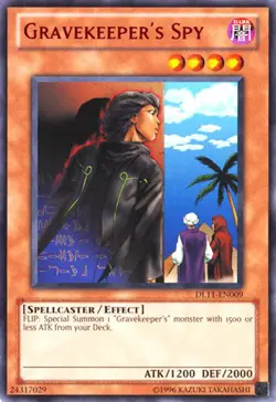 Yugioh! MP Gravekeeper's Spy - Red - DL11-EN009 - Rare - Unlimited Edition Moder - Image 1