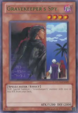 Yugioh! MP Gravekeeper's Spy - Green - DL11-EN009 - Rare - Unlimited Edition Mod - Image 1