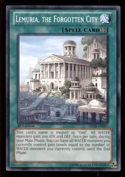 Yugioh Lemuria, the Forgotten City #ABYR-EN057 Abyss Rising LP - Image 1