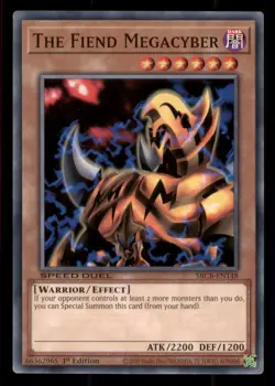 Yugioh The Fiend Megacyber #SBCB-EN148 Speed Duel: Battle City Box LP - Image 1