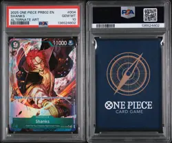 2025 One Piece PRB02 EN Shanks Alternate Art ST16-004 PSA 10 - POP 17 💎 - Image 2