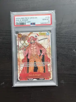 2024 ONE PIECE EMPERORS IN THE NEW WORLD - ALT ART SEC GOL.D.ROGER Psa 10 - Image 1