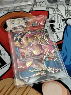 One Piece - Charlotte Pudding SP OP06-047 Premium Best Vol. 2 TAG 10 PRISTINE - Image 2