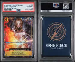 2025 One Piece PRB02 EN Basil Hawkins Alternate Art OP10-109 PSA 10 - POP 24 💎 - Image 2