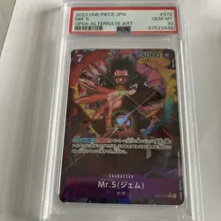 2023 One Piece Japanese Mr. 5 OP04- Alternate Art PSA 10 - Image 2